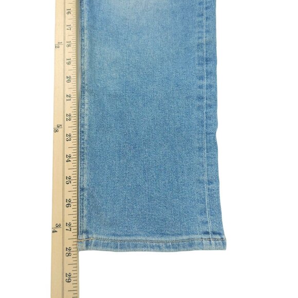 American Eagle Mom Jeans High Rise Ankle Stretch Womens Size 6 Light Wash Denim - Picture 9 of 13